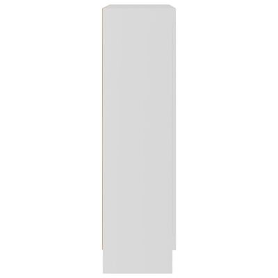 vidaXL raamatukapp, valge, 82,5 x 30,5 x 115 cm, tehispuit