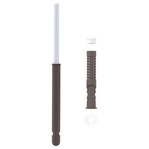 vidaXL Kellukesed h&otilde;ljuvale riiulile 12 pcs Beež &Oslash;10 x 170 mm Teras