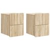 vidaXL Seinale kinnitatav &ouml;&ouml;tis 2 pcs Sonoma tamm 33 x 34,5 x 43 cm