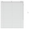 vidaXL Veneetsia rulo Valge 110 x 130 cm 35 mm
