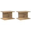 vidaXL &Ouml;&ouml;kapp 2 pcs K&auml;sit&ouml;&ouml;puu 40 x 30 x 25 cm Tehispuit