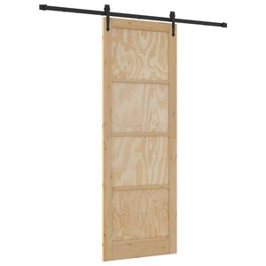 vidaXL Libisev uks ORKDAL Naturaalne 83 x 232 cm Toekas m&auml;nnipuit