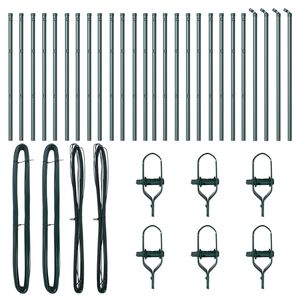 vidaXL Aiapost Muu 26 pcs Hall 3,2 x 3,2 x 70 cm Teras