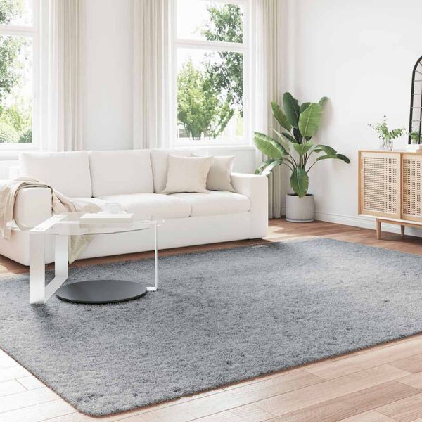 vidaXL k&otilde;rge narmaga Shaggy vaip, NAVARRA, helehall, 240x340 cm