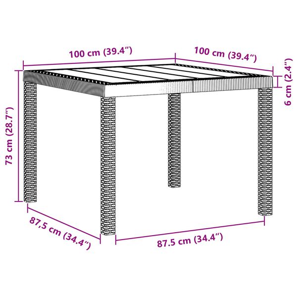 vidaXL Aia s&ouml;&ouml;gilaudade komplekt 3 pcs Antratsiit Pol&uuml;prop&uuml;leen