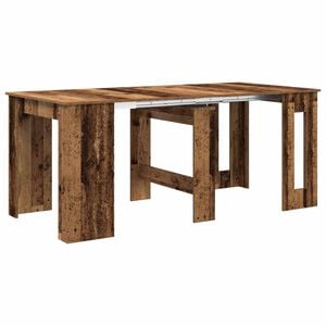 vidaXL S&ouml;&ouml;gilaud 180 x 85 x 75 cm Tehispuit Vana puit Ristk&uuml;lik