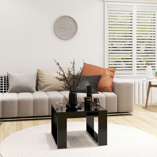 vidaXL lisalaud, must, 50 x 50 x 35 cm, tehispuit