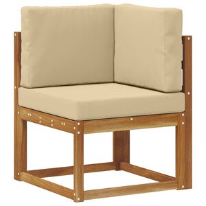 vidaXL V&auml;li diivanikomplekt padjaga 8 pcs Looduslik ja beež