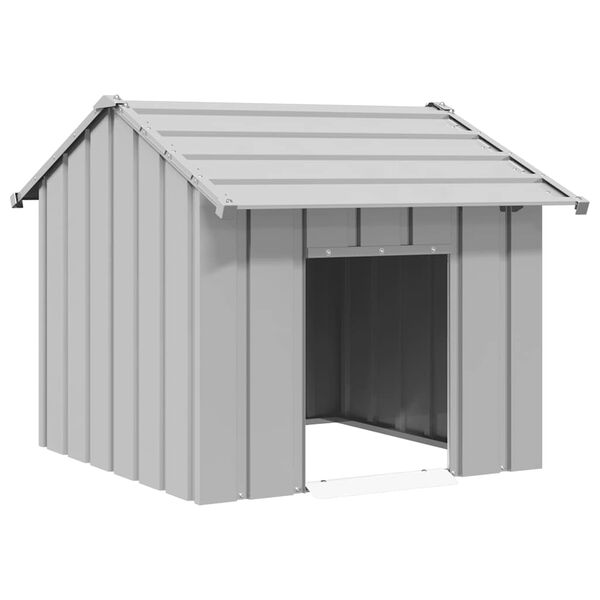 vidaXL Katusega koeramaja 85x107x81 cm galvaniseeritud teras