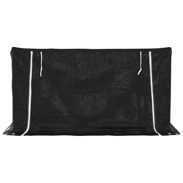 vidaxL k&uuml;ttepuude riiul vihmakattega, 200,5x80,5x110,5 cm