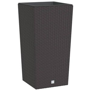 vidaXL taimekast eemaldatava sisuga, pruun, 21 / 49 l PP-rotang