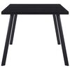 vidaXL söögilaud, must, 160 x 80 x 75 cm, karastatud klaas