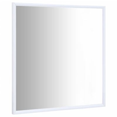 vidaXL peegel, valge, 50 x 50 cm