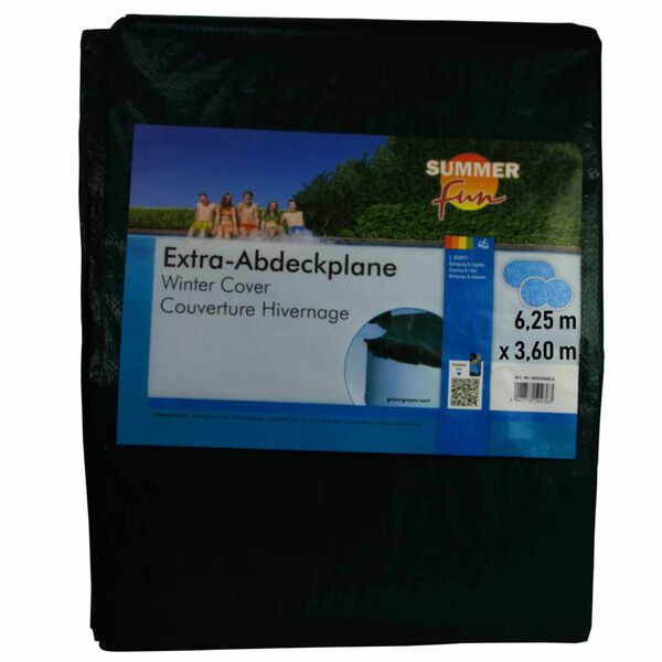 Summer Fun talvine basseinikate, ovaalne, 625 cm, PVC, roheline