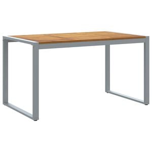 vidaXL aialaud U-kujuliste jalgadega, 140 x 80 x 75 cm, akaatsiapuit