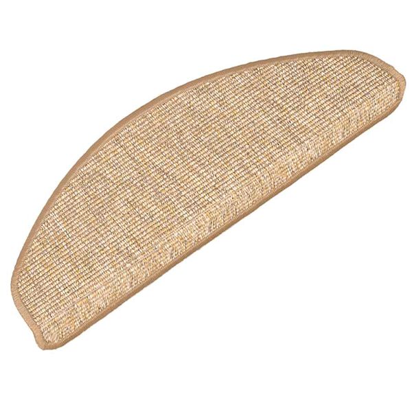 vidaXL trepimatid 15 tk 65 x 21 x 4 cm helepruunid poolringikujulised suured