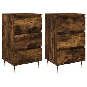 vidaXL &ouml;&ouml;kapid 2 tk, suitsutatud tamm, 40 x 35 x 69 cm, tehispuit