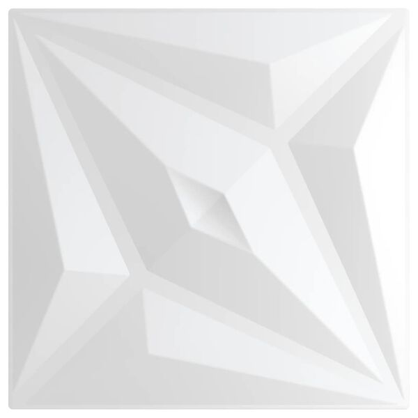 vidaXL seinapaneelid 48 tk, valge, 50 x 50 cm, XPS 12 m&sup2;, t&auml;ht