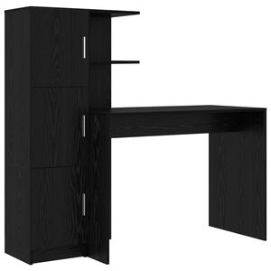 vidaXL Laud Must tamm 133.5 x 50 x 124 cm 2 tk