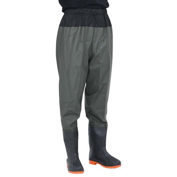 vidaXL waist waders koos saabastega, tumeroheline, suurus 42