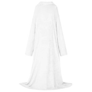 vidaXL Tekk-pusa Valge F Flanell