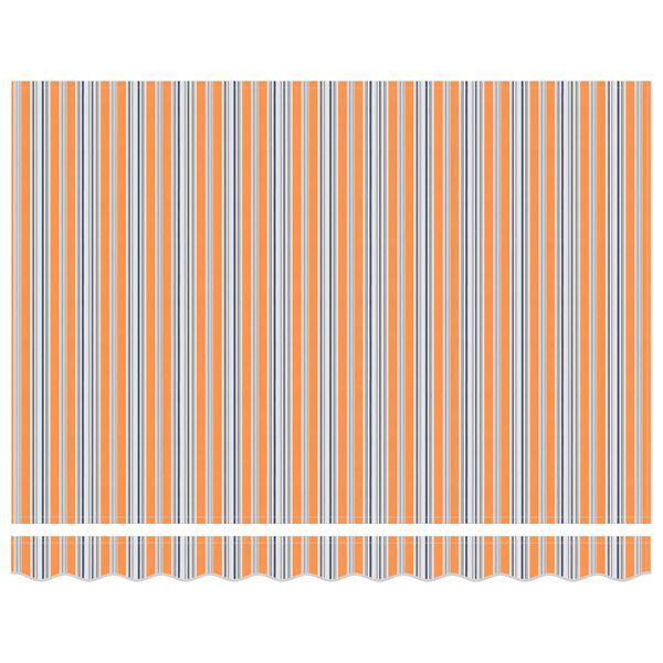 vidaXL K&auml;igukohandatav varikatus Sinine ja Oranž 300 x 250 cm