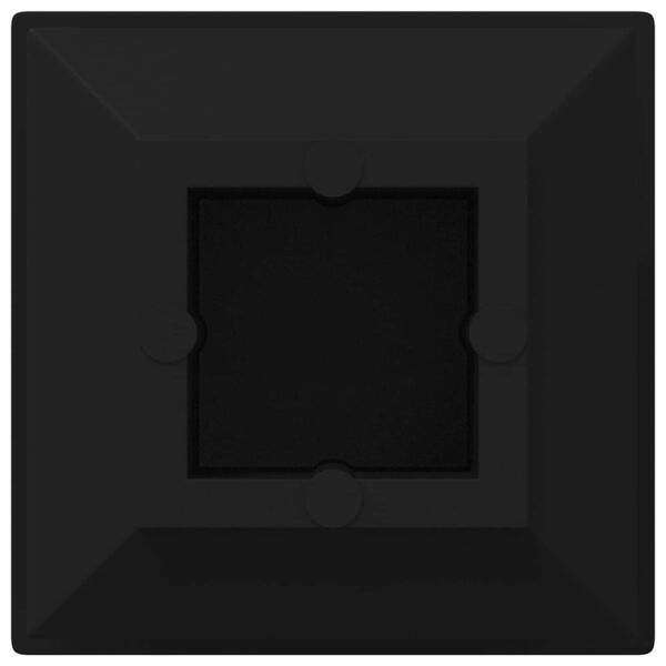 vidaXL Otsakorked 2 pcs Must 15 x 15 x 15 mm PP