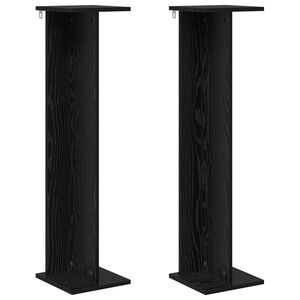 vidaXL Taimede alus Must Tamm 25 x 25,5 x 100,5 cm T&ouml;&ouml;deldud puit