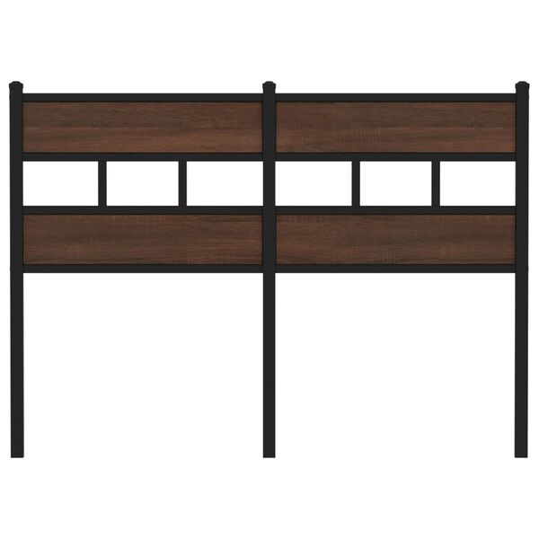 vidaXL vahetatav voodipeats, pruun tamm, 120 cm, teras ja tehispuit