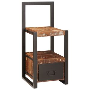 vidaXL Valet Seis Mitmevärviline 40 x 40 x 90 cm Tugev taastatud puit