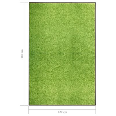 vidaXL uksematt pestav, roheline, 120 x 180 cm