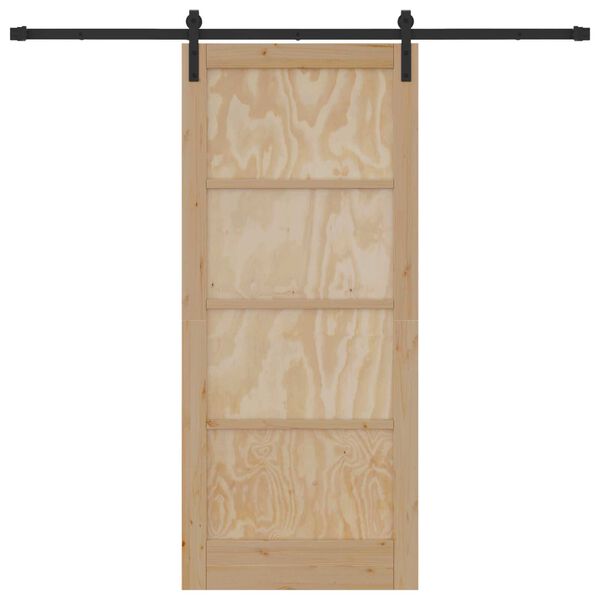 vidaXL Libisev uks Pruun 86 x 198,5 cm Tahke m&auml;nd