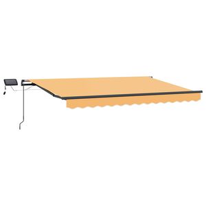 vidaXL K&auml;igukohandatav varikatus Liivakarva 500 &times; 350 cm kangas