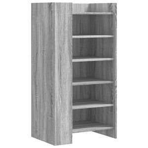 vidaXL jalatsikapp, hall Sonoma tamm, 52 x 37,5 x 100 cm, tehispuit