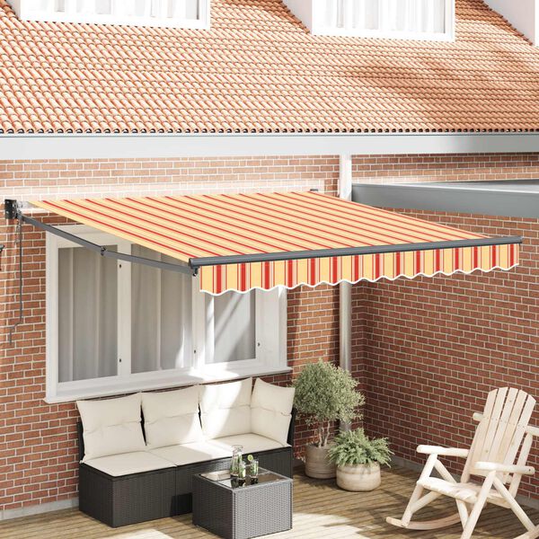 vidaXL Varikatus Kollane ja oranž 350 x 250 x 165 cm Pol&uuml;ester
