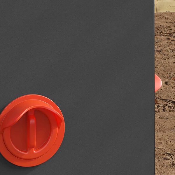 vidaXL Kanali feeder Must 32,5 x 20,5 x 43 cm Külmvalsitud teras