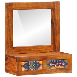 vidaXL Seinekapp sahtliga Pruun 40 x 20 x 50 cm Akaatsiapuit