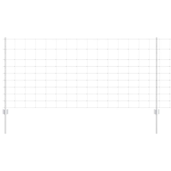 vidaXL Aed koos postiga Hõbedane 1 x 25 m Teras