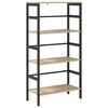 vidaXL Raamatukapp 3 tasandit 60 x 29,5 x 115 cm Tehispuit Sonoma tamm