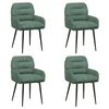 vidaXL S&ouml;&ouml;gitoa Toolid 4 pcs Samet Mere Roheline 59 x 59,5 x 90 cm