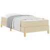 vidaXL Karbi vedrumadrats madratsiga cream 80 x 200 cm kangas