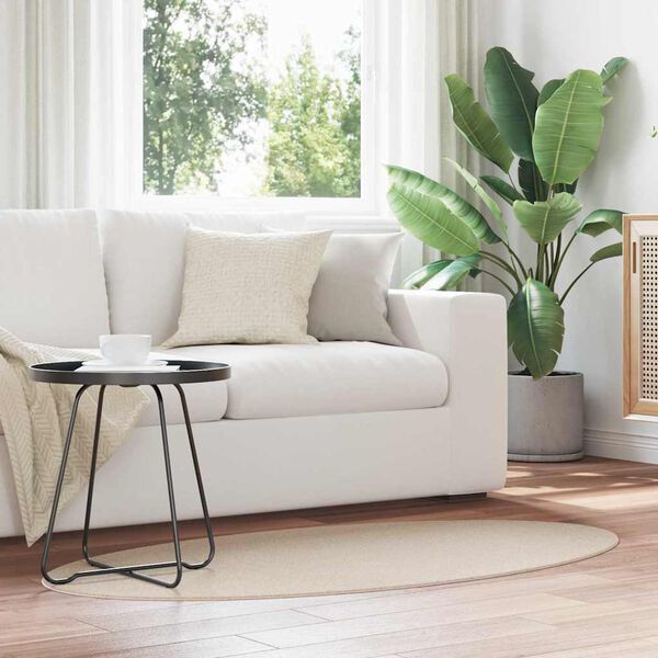 vidaXL Alavaibad Ovaalne HUARTE Beež 80 x 150 cm 100% Pol&uuml;ester