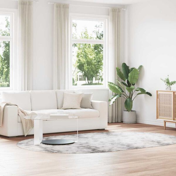 vidaXL kõrge narmaga Shaggy vaip, NAVARRA, hõbehall, 300x200 cm