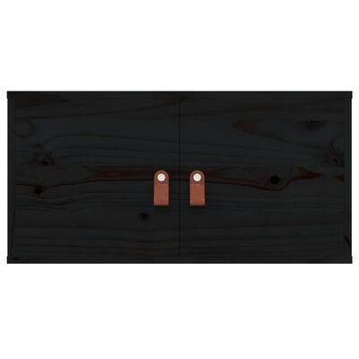vidaXL seinakapp, must, 60 x 30 x 30 cm, männipuit