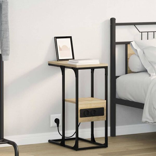 vidaXL &Ouml;&ouml;lambi kapp sahtliga Sonoma tamm 41.5 x 26 x 60.5 cm Tehispuit