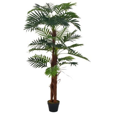 vidaXL kunsttaim palm lillepotiga, roheline, 165 cm