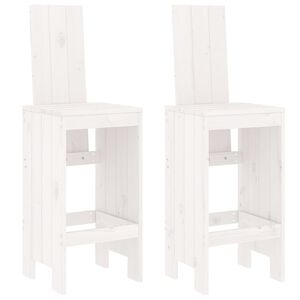 vidaXL baaripukid 2 tk, valge, 40 x 42 x 120 cm, m&auml;nnipuit