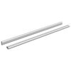 vidaXL Kapi vars 2 pcs H&otilde;bedane 664 x 15 x 29 mm Alumiiniumisulamist
