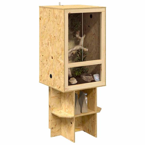 vidaXL Terrarium Pruun 50 x 50 x 130 cm OSB
