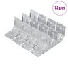 vidaXL Kinnitus 12 pcs Tsinkkattega 106 x 55 x 1,5mm Teras